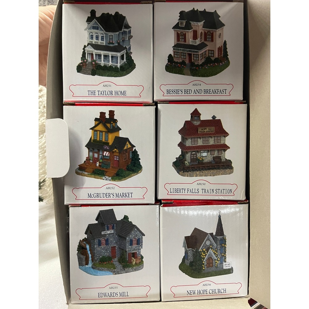 Liberty Falls Americana Collection Village Set 6 Pieces AH250-AH256 Boxed
